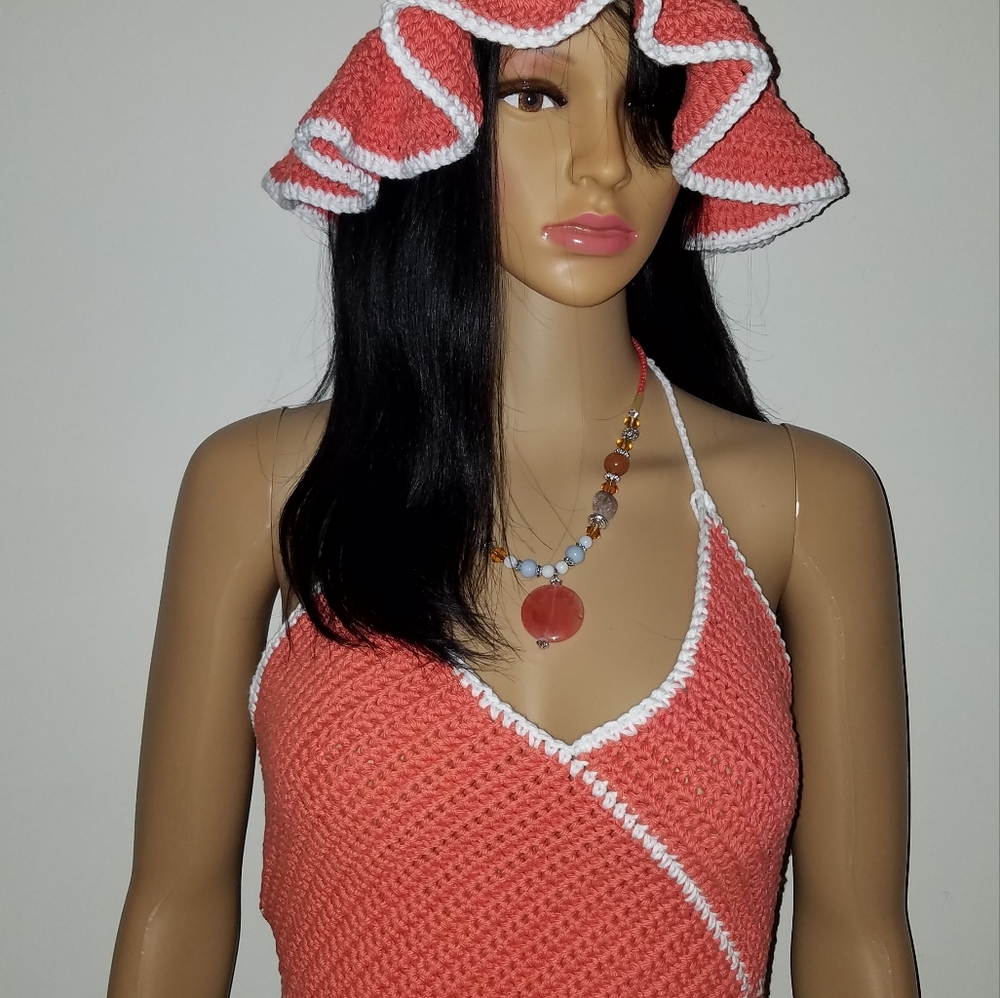 Crochet floppy hat - Picture 5 of 7